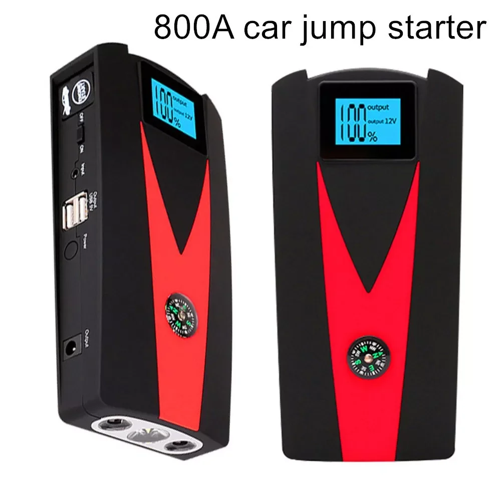 

NEW2023 Portable Emergency Car Jump Starter 800A High Power Battery Bank Car Battery Booster With USB Mobile Phone Charger Flash