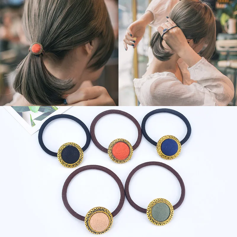 

Резинка для волос женская, винтажная, круглая