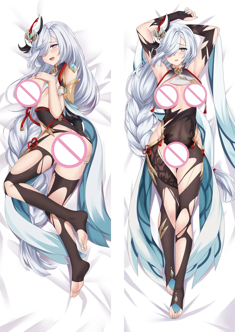 

Наволочка для подушки Genshin Impact Shenhe Dakimakura Аниме-подушка, наволочка для длинного обнимания тела в натуральную величину
