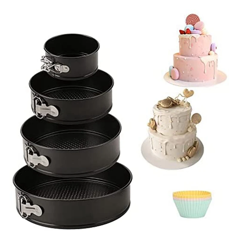 

Набор для выпечки, антипригарная форма для выпечки, 4 шт (4 дюйма/7 дюймов/9 дюймов/10 дюймов)