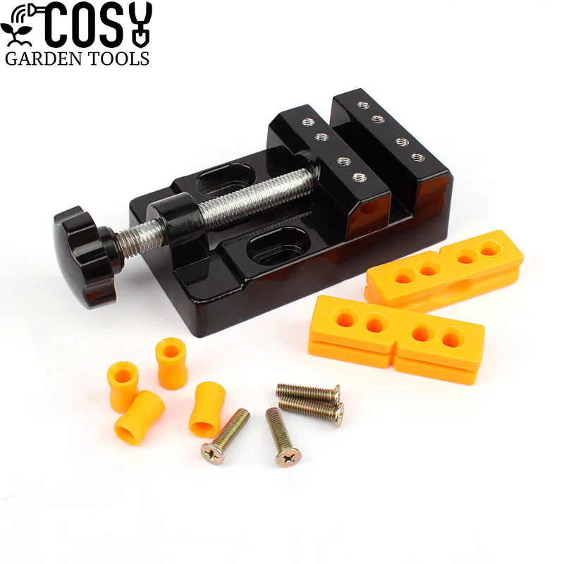 

57mm Mini Vise Multi-purpose Aluminum Alloy Flat-nose Pliers Woodworking Fixing Fixture Hand Tools