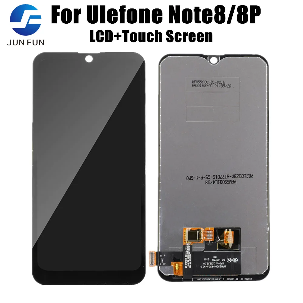 

New LCD Display Touch Screen Digitizer Phone Parts For Ulefone Note 8 8p Note 9P Display Screen LCD Parts Wholesale