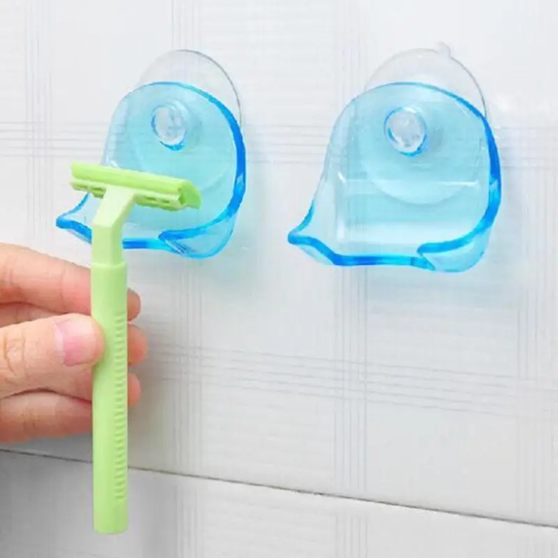 

Bathroom Washroom Universal Shaver Toothbrush Holder Wall Sucker Suction Cup Razor Holder Hook Hanger Hanging Rack Storage Shelf