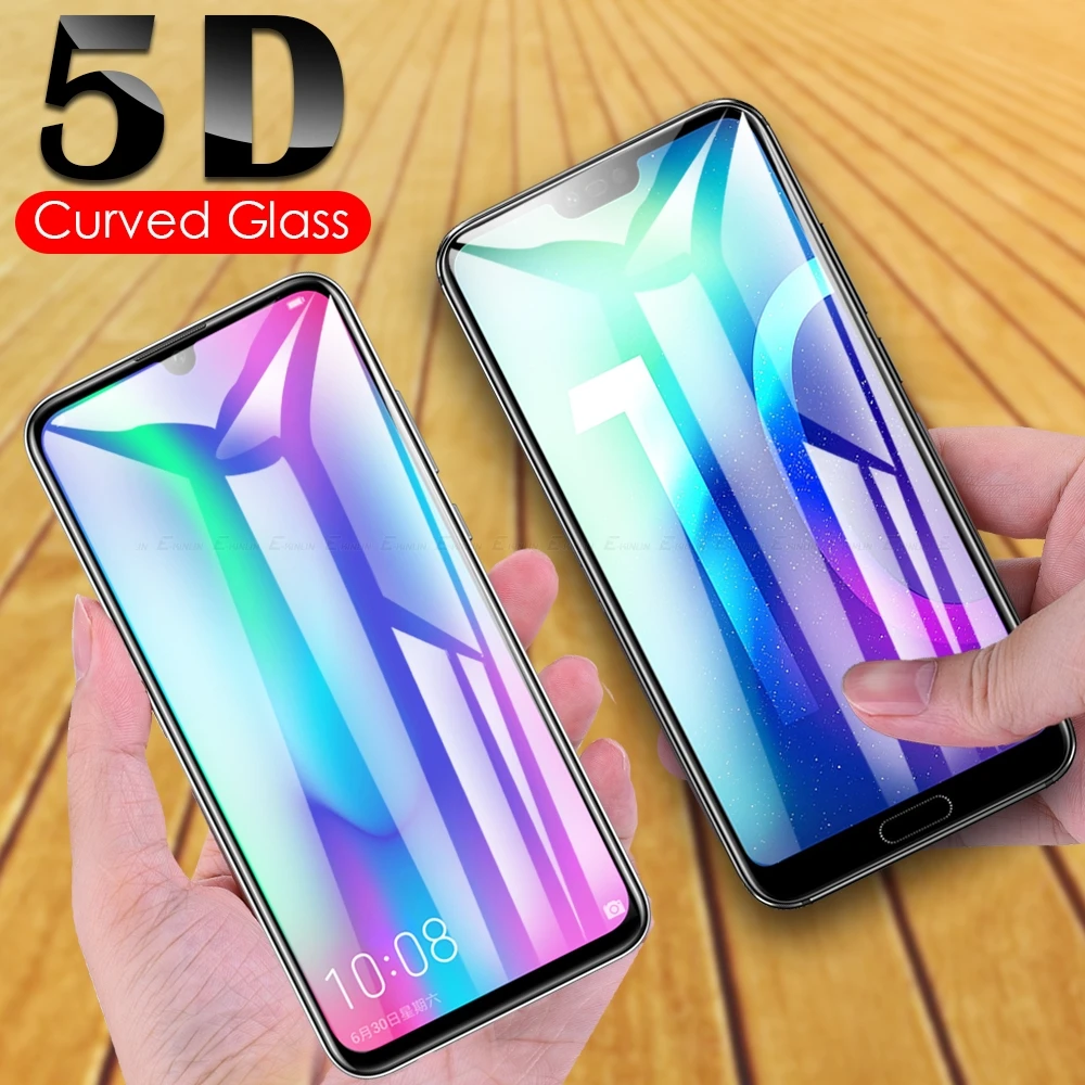 5D изогнутое закаленное стекло с полным покрытием, Защита экрана для Huawei Honor 60 50 View V40 30 20 10 30S 10X 10i 20E Pro SE Lite, пленка