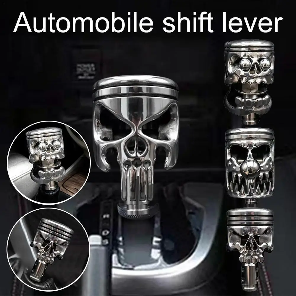 

Car Gear Shift Knob Personalized Skull Head Necklaces Universal Car Accessories