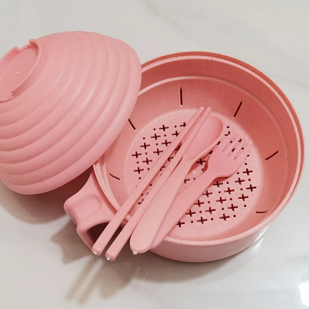 Миска для лапши в микроволновой печи с ложкой палочками еды вилкой набор мисок