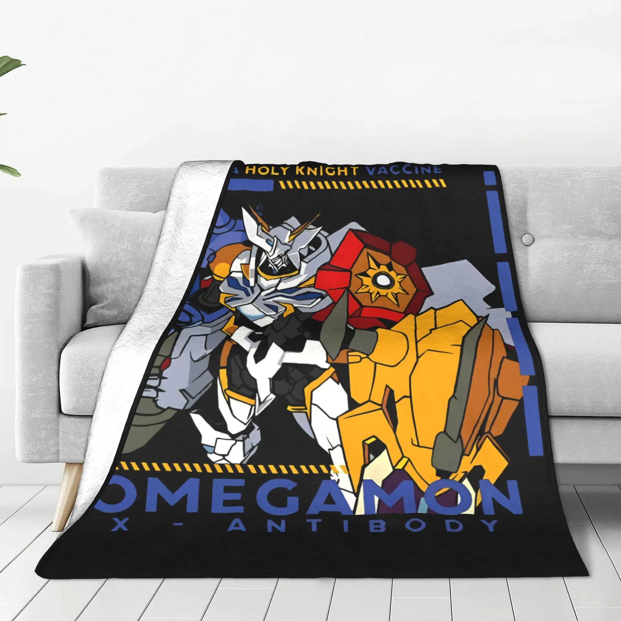 Одеяло Digimon Omnimon Variants x Antibody плюшевое винтажное мягкое одеяло для покрывала зимнее