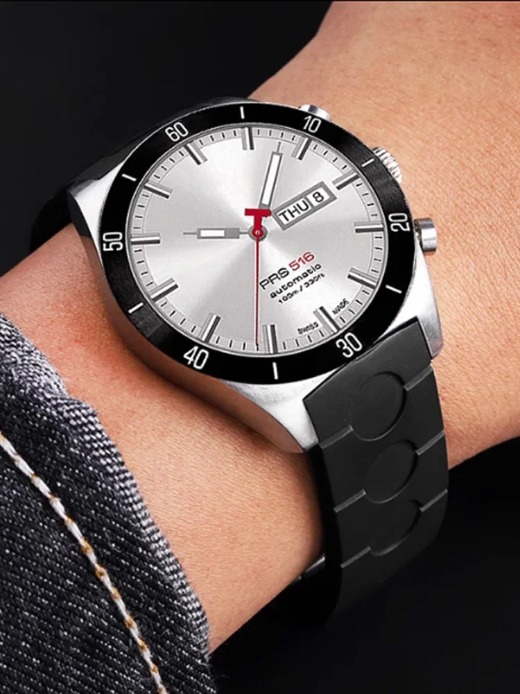 Адаптируется к T-i-s-s-o-t T044 Rutchi PRS516 Резиновый ремешок для часов T 044417 А/Т 044430 Браслет