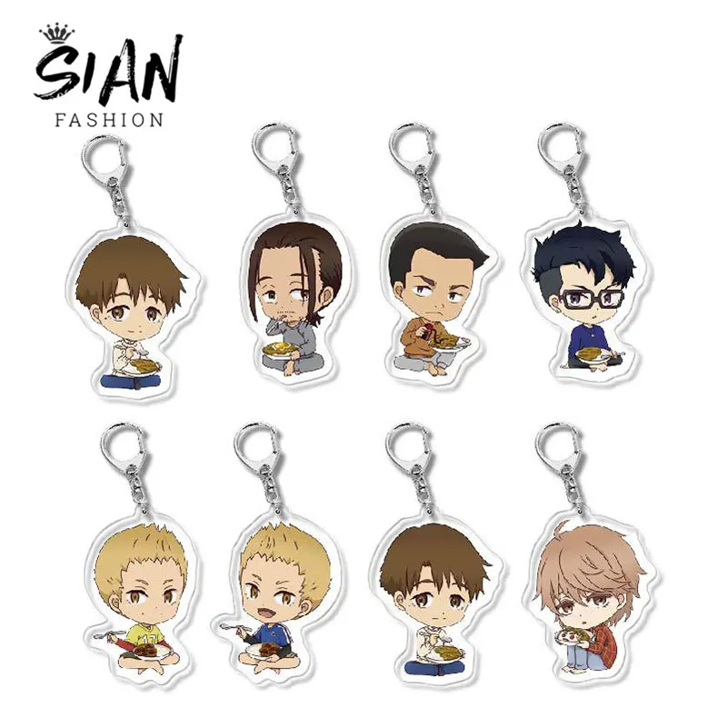 

Run with the Wind Anime Pendant Keyring Kurahara Kakeru Kiyose Haiji Acrylic Keychains Figure Toy Keychain Collection Gifts