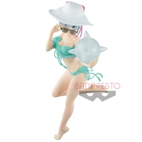 bandai exq relife in a different world from zero rem swimwear anime figures action figure collection model toy gift for kids
