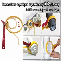 belt wrench oil filter puller strap spannerchain jar lids cartridge disassembly tool adjustable strap opener plumbing tool