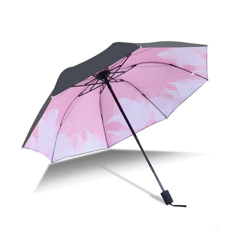 

Protable Umbrella Design flower Folding Umbrellas For Women Men Anti-UV Windproof Rainy Umbrella