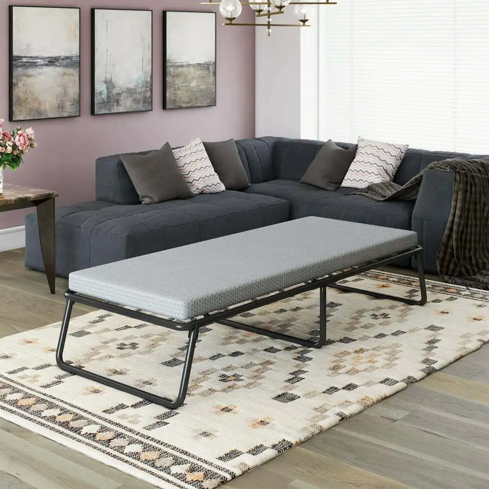 

Folding Bed with Memory Foam Mattress, Twin Size