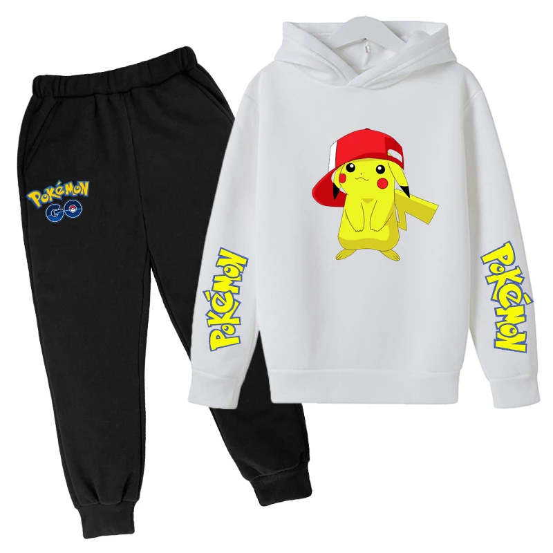

Spring and Autumn Hoodie Anime Pokémon Boy Hoodie Baby Clothing Children's Clothing Sweater Jogging Sweater 4-14