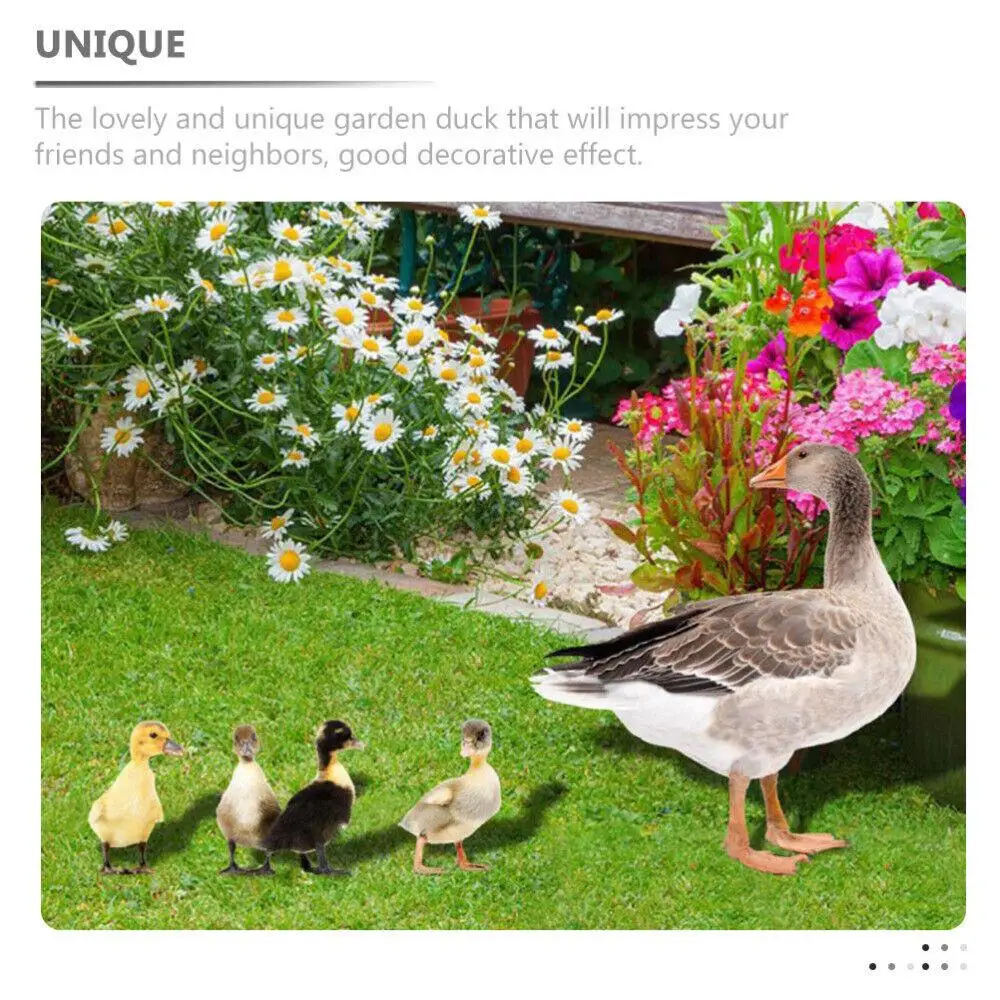 

Courtyard Garden Stake Decoration Garden Animal Figurines Outdoor Statues Floor Plug Decoration Stereoscopic Duck