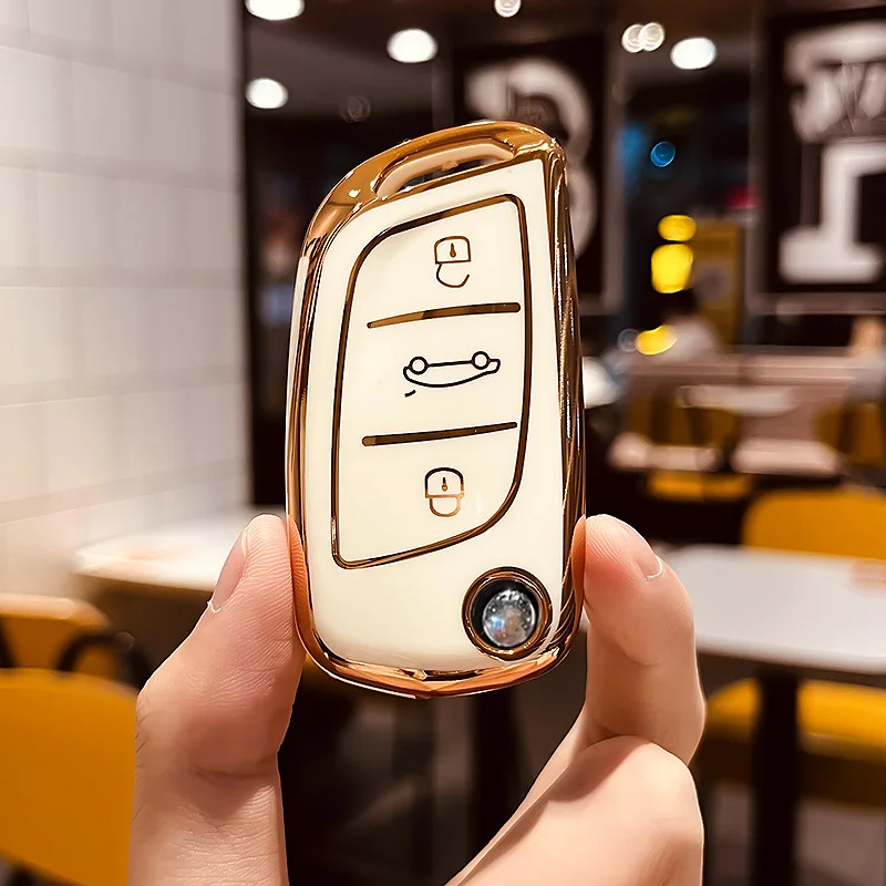 Чехол для автомобильного ключа Citroen C4 C-Elysee DS DS4 2016 2017 Peugeot 207 307 308