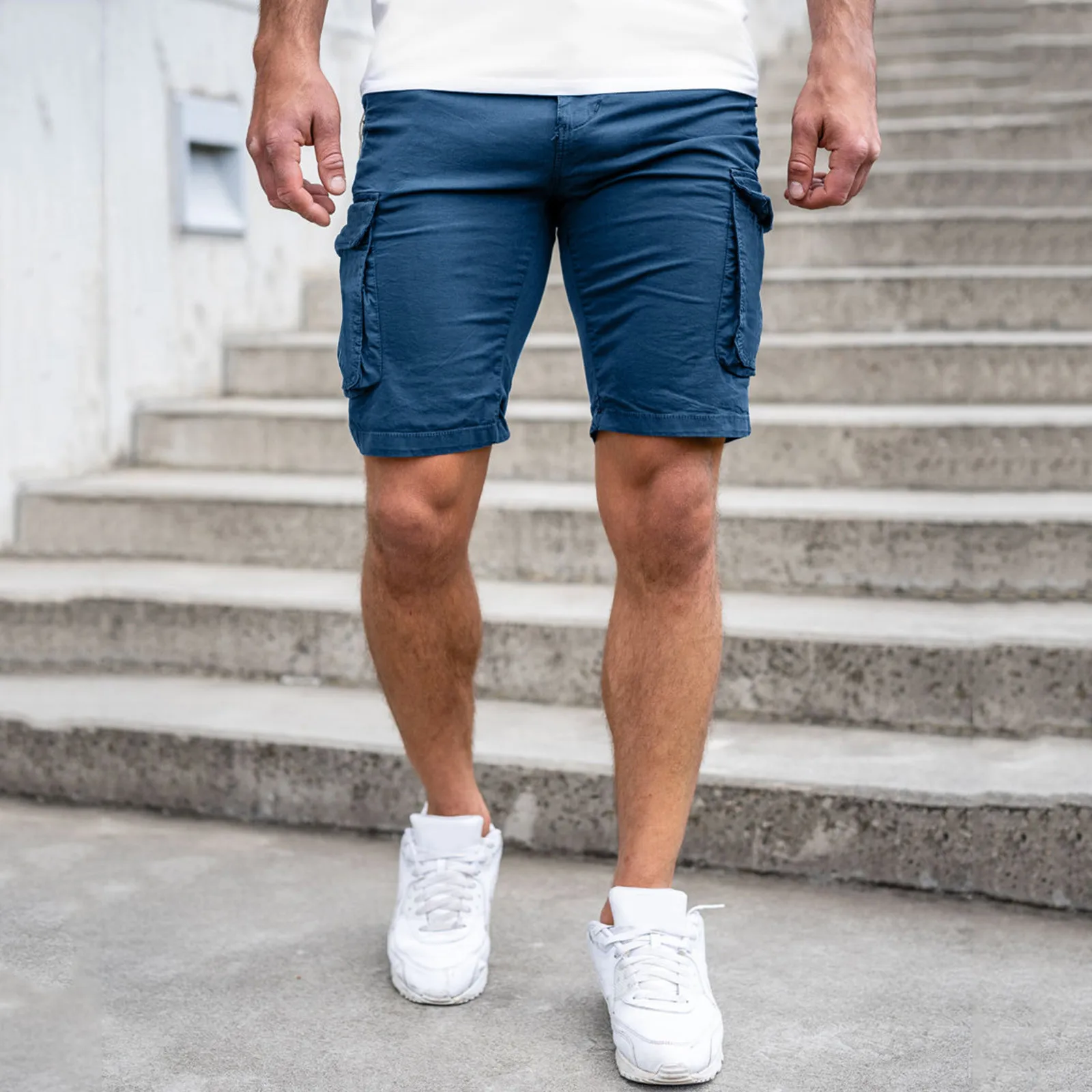 

Iron Co Pants Straight Leg Mens Casual Shorts Spring Pocket Sports Summer Bodybuilding Short Pants