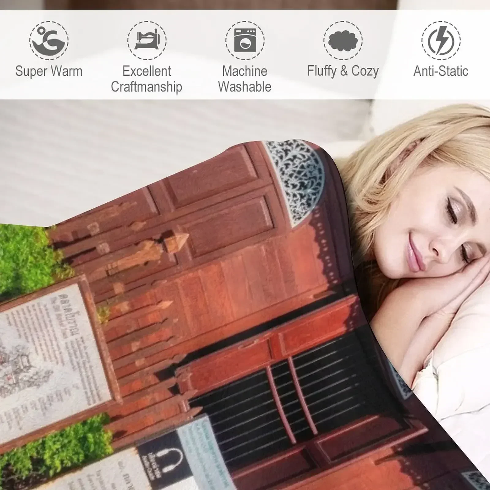 Велосипеды In The Ancient City Плед для дивана Пушистые фланелевые одеяла