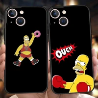 funny homer j simpson phone case cover for iphone 12 13 pro max xr xs x iphone 11 7 8 plus se 2020 13 mini silicone soft shell