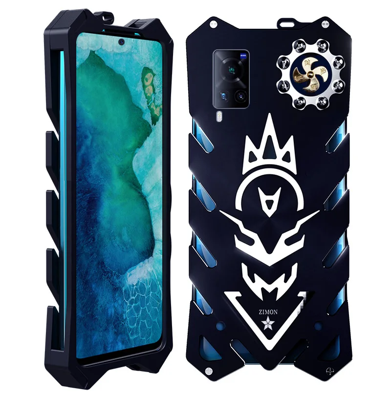 Metal Steel Machinery Series Cases Aluminum Armor Thor For VIVO X60 Pro Protective Shell Bag For Vivo X60 Pro X60Pro CASE Cover