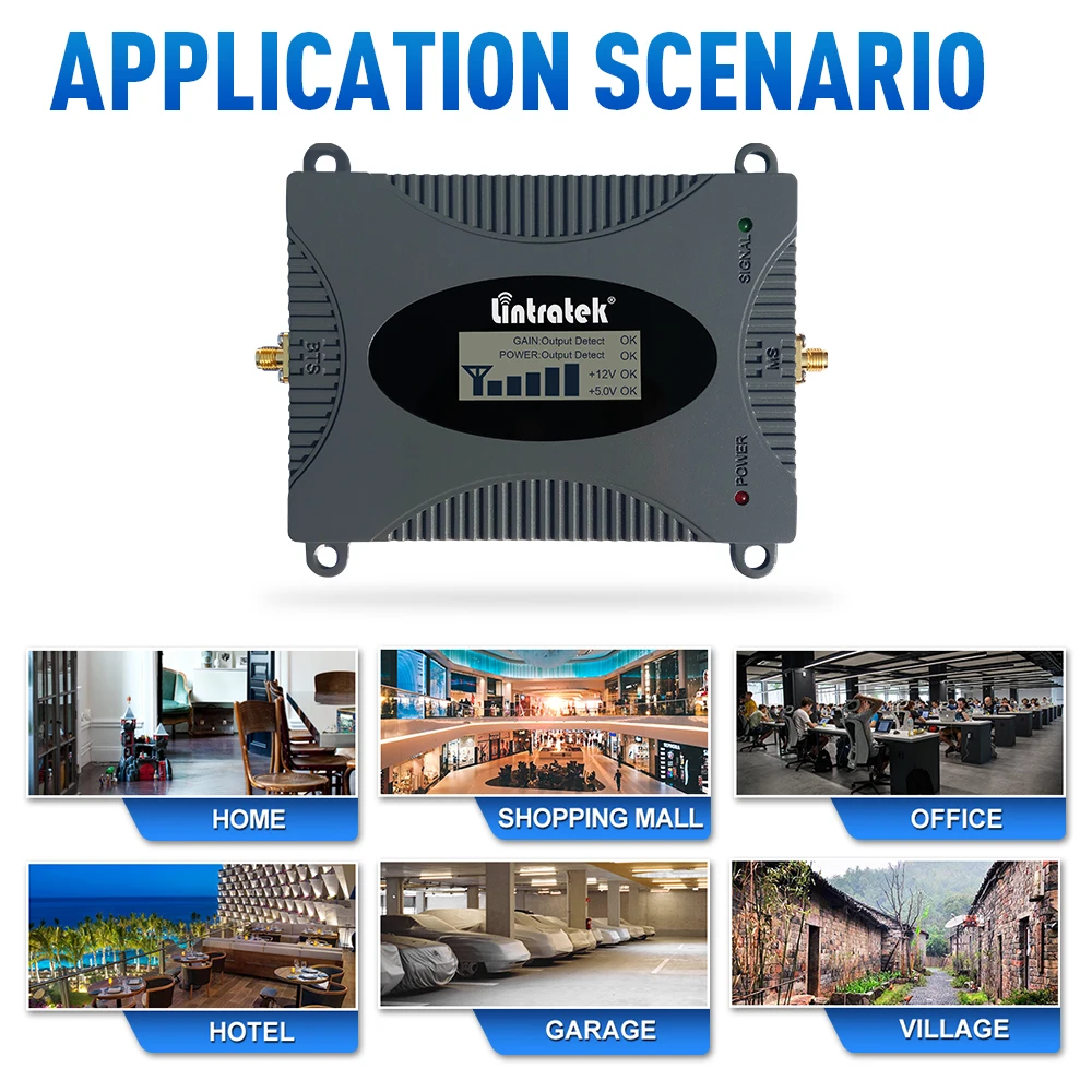 Ретранслятор Lintratek LTE 4G 1800 МГц GSM 900 усилитель сотовой связи 2G 3G DCS WCDMA 603-b3 сигнала