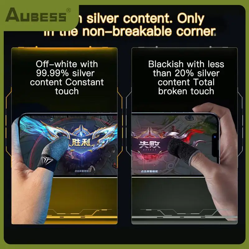 

Sensitive Game Controller Ultra-thin Gaming Fingertip Sweatproof Finger Sleeves Touch Screen For Pubg Mobile Games Finger Cover