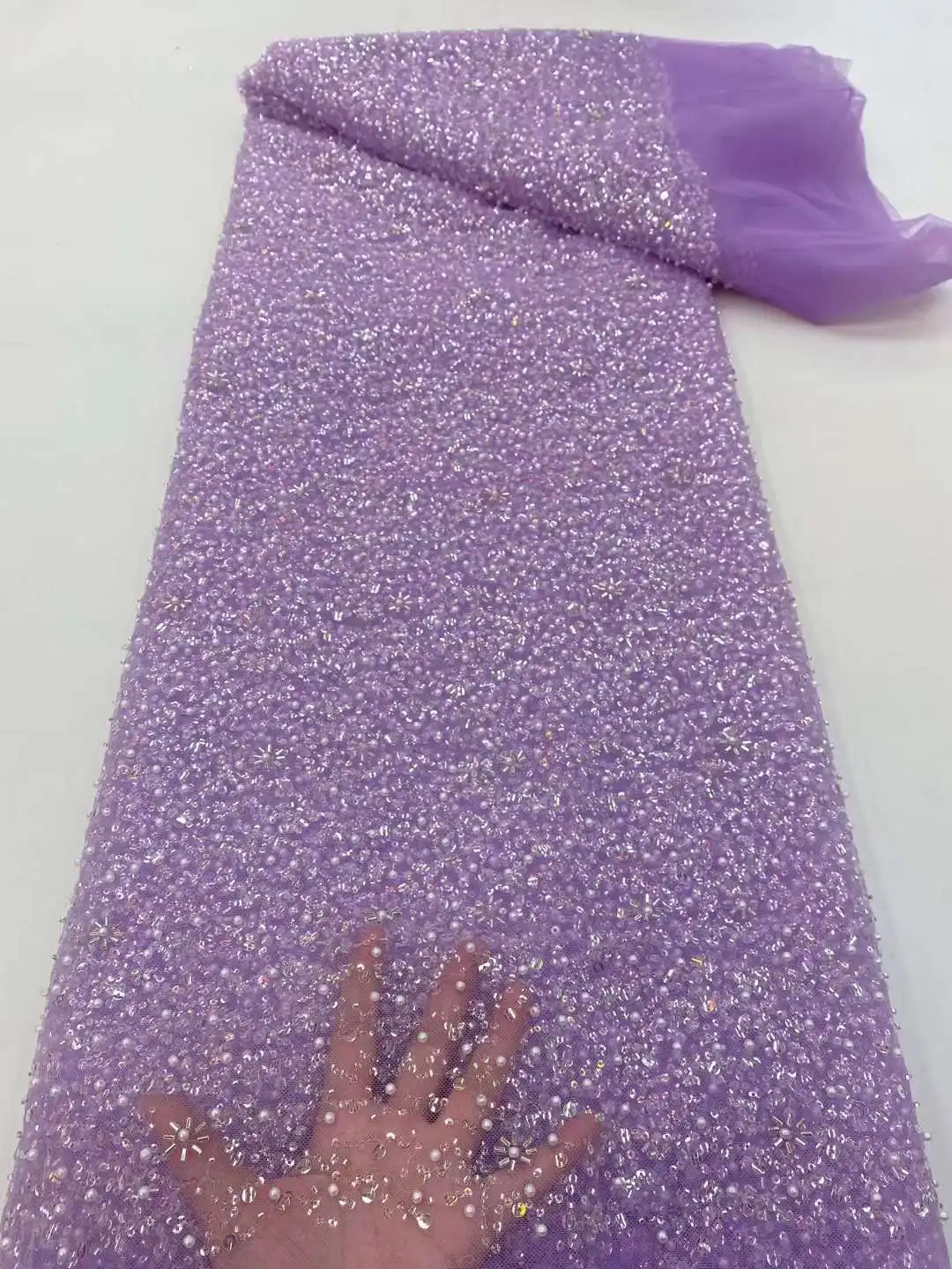 Роскошные бусины кружево ткань ручной работы Африканское свадебное платье