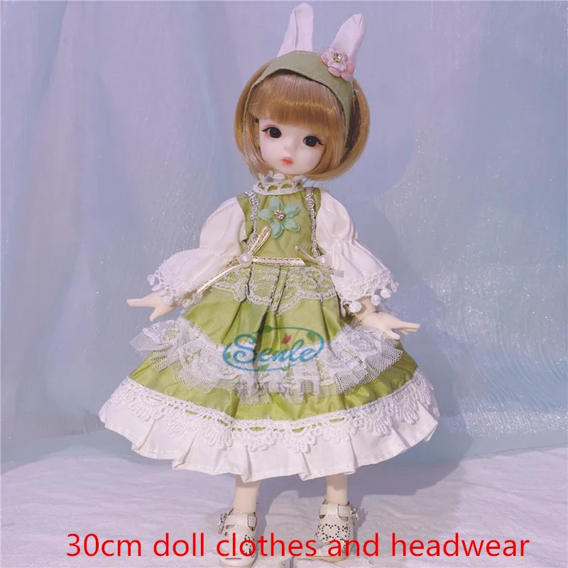 1/6 Одежда для куклы Bjd 30 см аксессуары игрушек Студенческая одежда клетчатая юбка