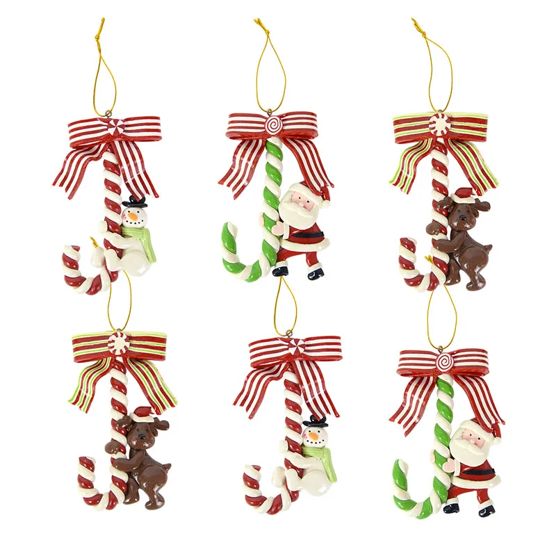 

1Pc Christmas Hanging Ornaments Candy Cane Hanging Decor Christmas Tree Decorations Fake Candy Canes Crafts Xmas Party Supplies