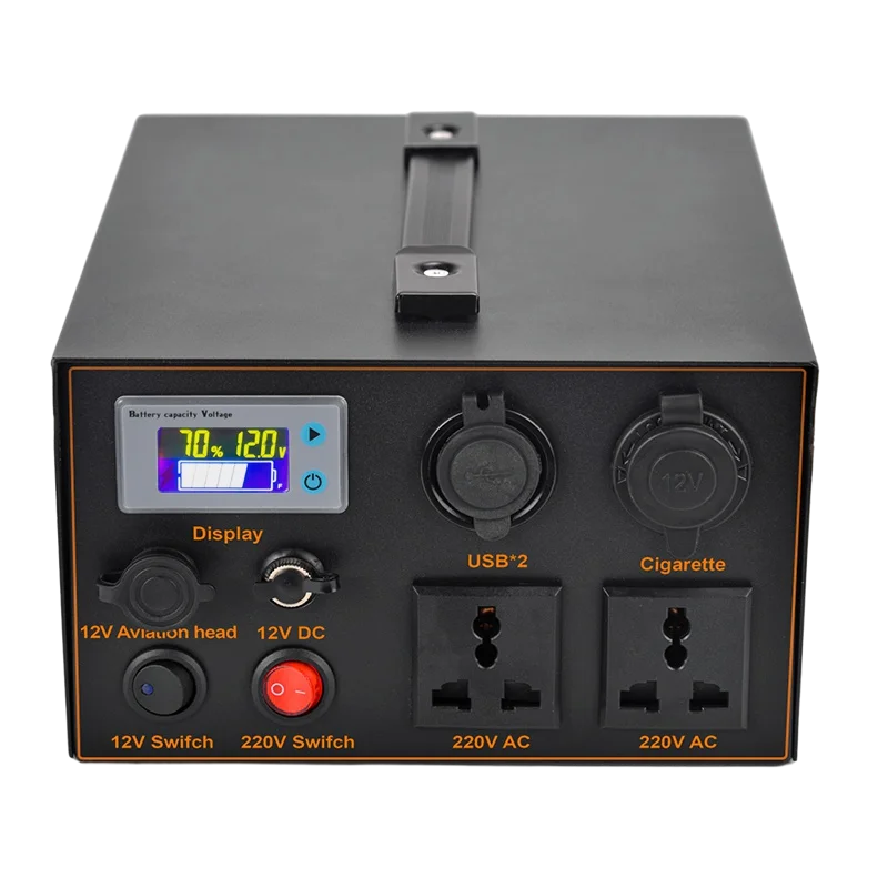 Инвертор для литиевой батареи 12 В 500 переменного тока Вт