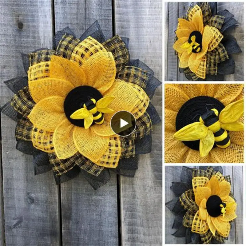 

Decorative Accessory Sunflower Garland Versatile Festival Ornaments Artificial Cute Door Hanging Pendants Flower Garland