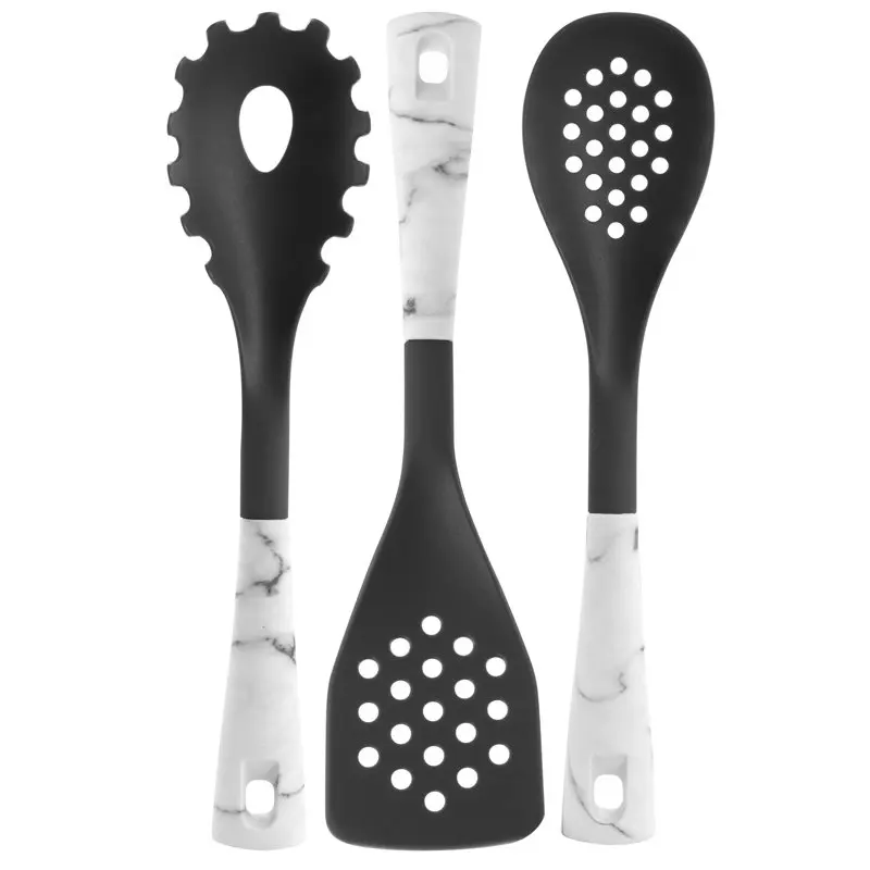 

Piece Kitchen Tool Set in White Marble