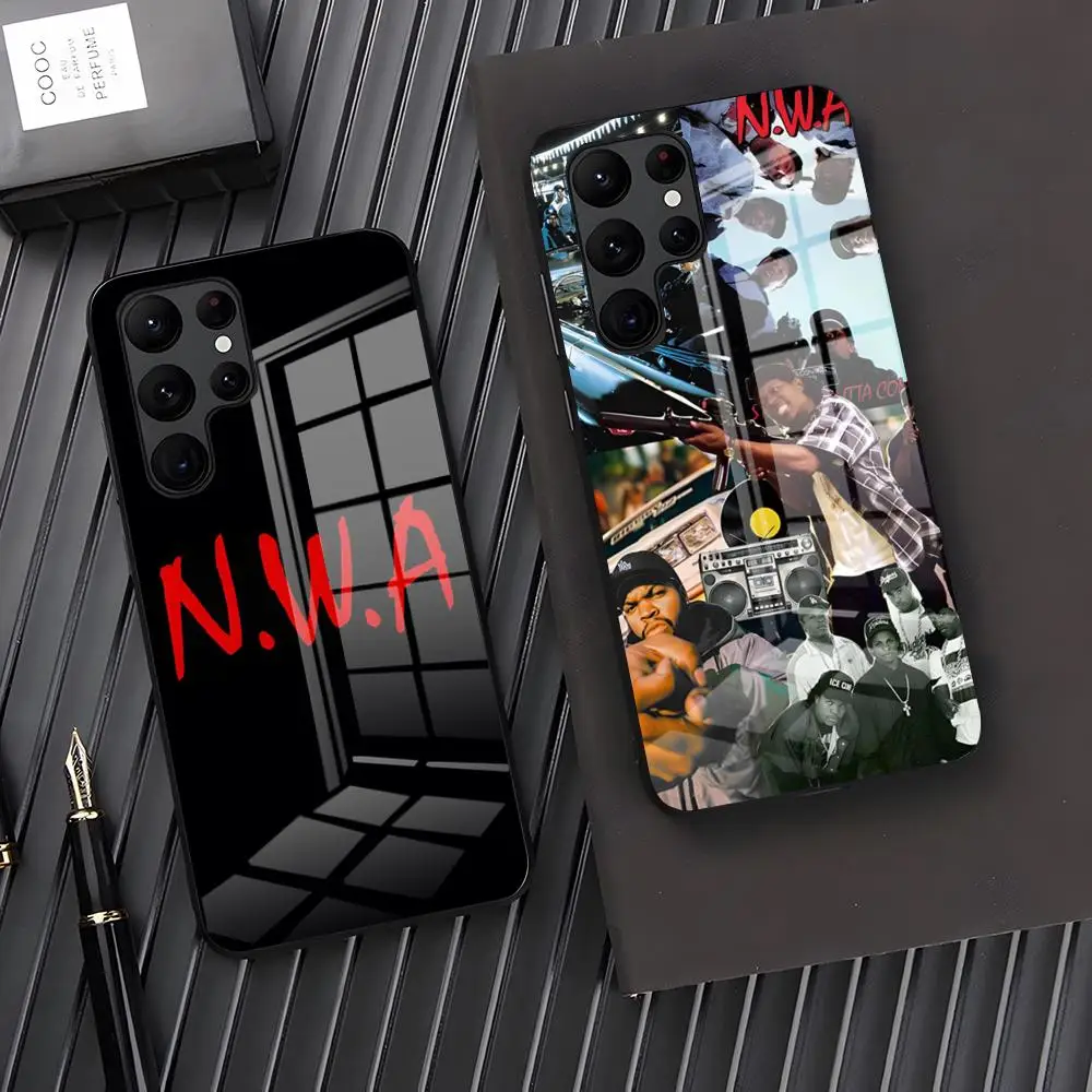 Чехол для телефона rastar-NWA Rap N-Niggaz Wit Attitudes Samsung S24 S23 S21 S20 A34 A54 A53 M54 Note 20 Ultra Plus 2024