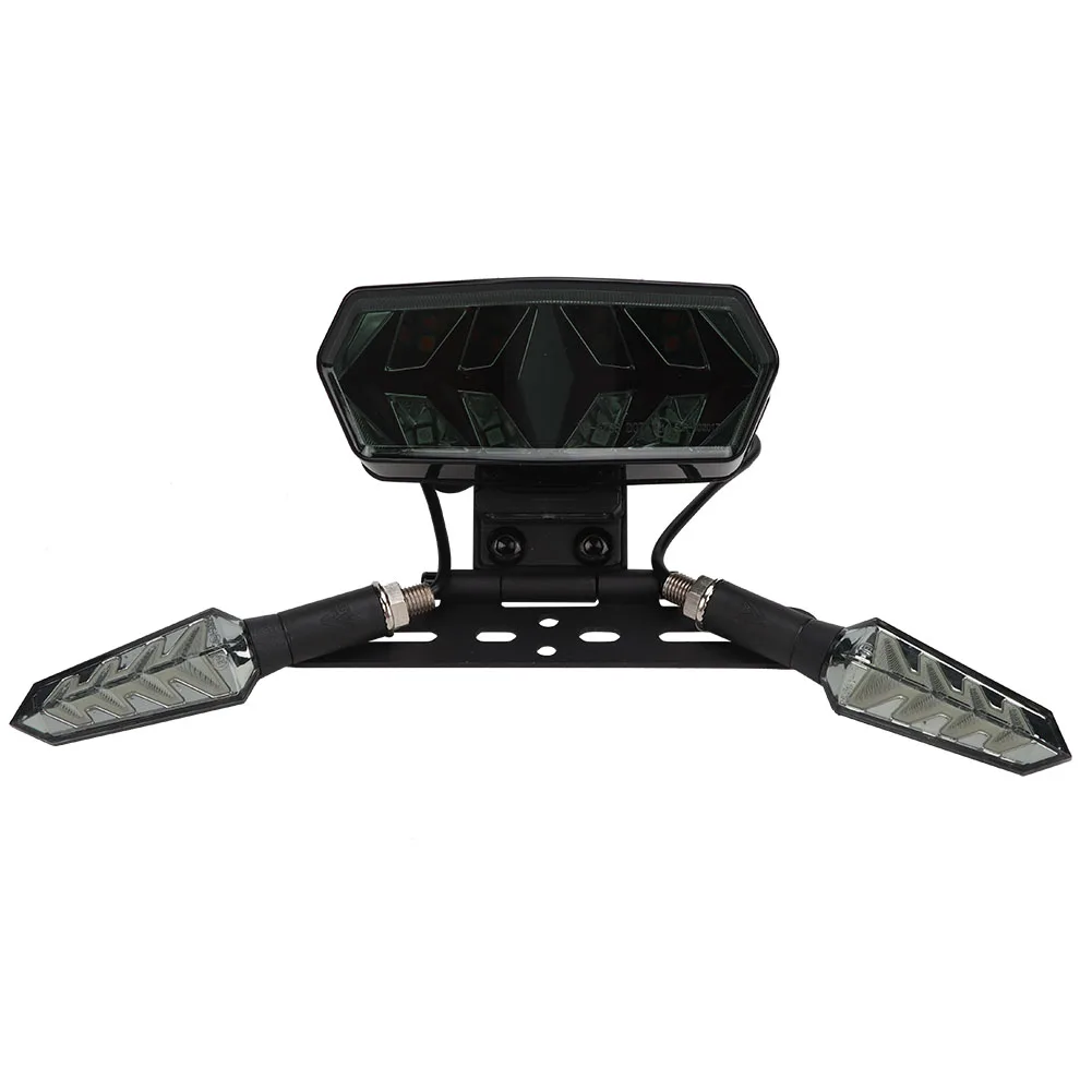 

Светодиодный ходовой поворотный сигнал, задний фонарь для мотоцикла, стоп светильник в виде рыбьей кости