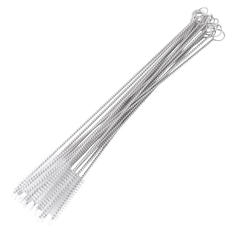 

20 Baby Bottle Brushes Long-Handled Bristly Water Cups Straws Bottle Cleaners 360-Degree Rotation 17Cm