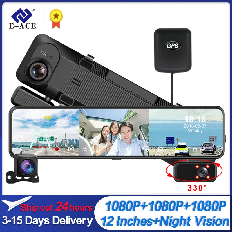 Dashcam Support Rear Cam View Recorder