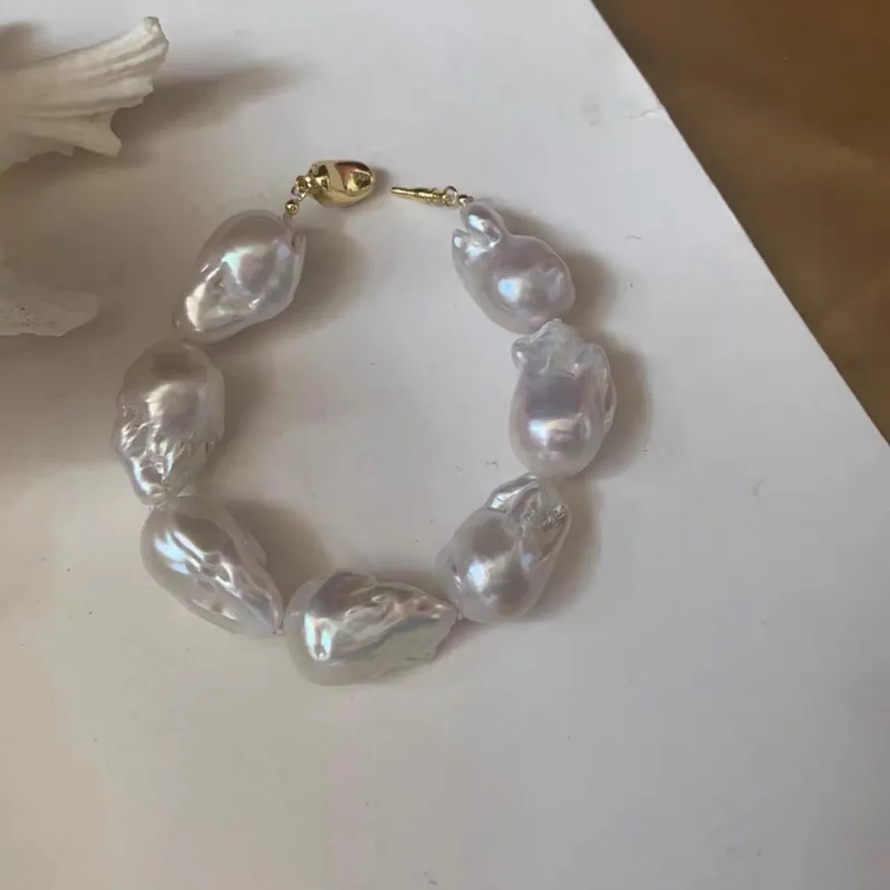 Серебряный браслет из жемчуга Южного моря RWBUY 7 5-8 дюймов