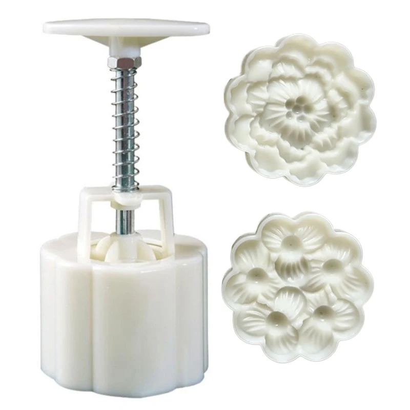 

Mooncake Stamps Osmanthus Shaped Baking Moulds Pastry Gadgets for Mid-Autumn