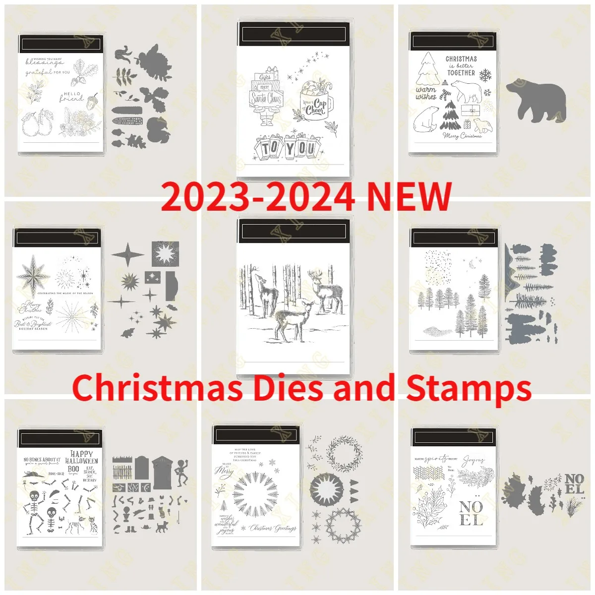 

2023-2024 новые рождественские Вырубные штампы и штампы, Декор, тиснение, шаблон, сделай сам, поздравительная открытка ручной работы