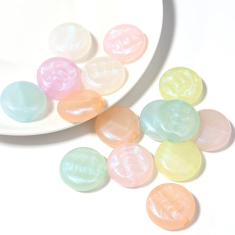 Круглые бусины с акриловым покрытием Размер 17 5 мм 10 шт.