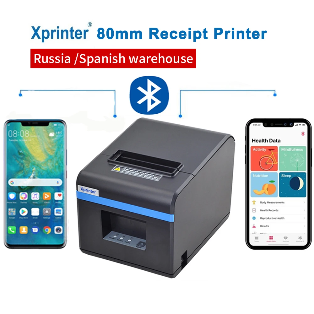 

Thermal Receipt printer 80mm with auto-cutter for POS computer mobile phone USB/Ethernet /USB+Bluetooth/USB+Wifi Ticket printer