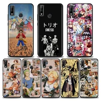phone case for huawei mate 40 10 20 pro rs case y6 y7 y9 y5p y6p y8s y8p y9a y7a silicone japanese cartoon anime one piece