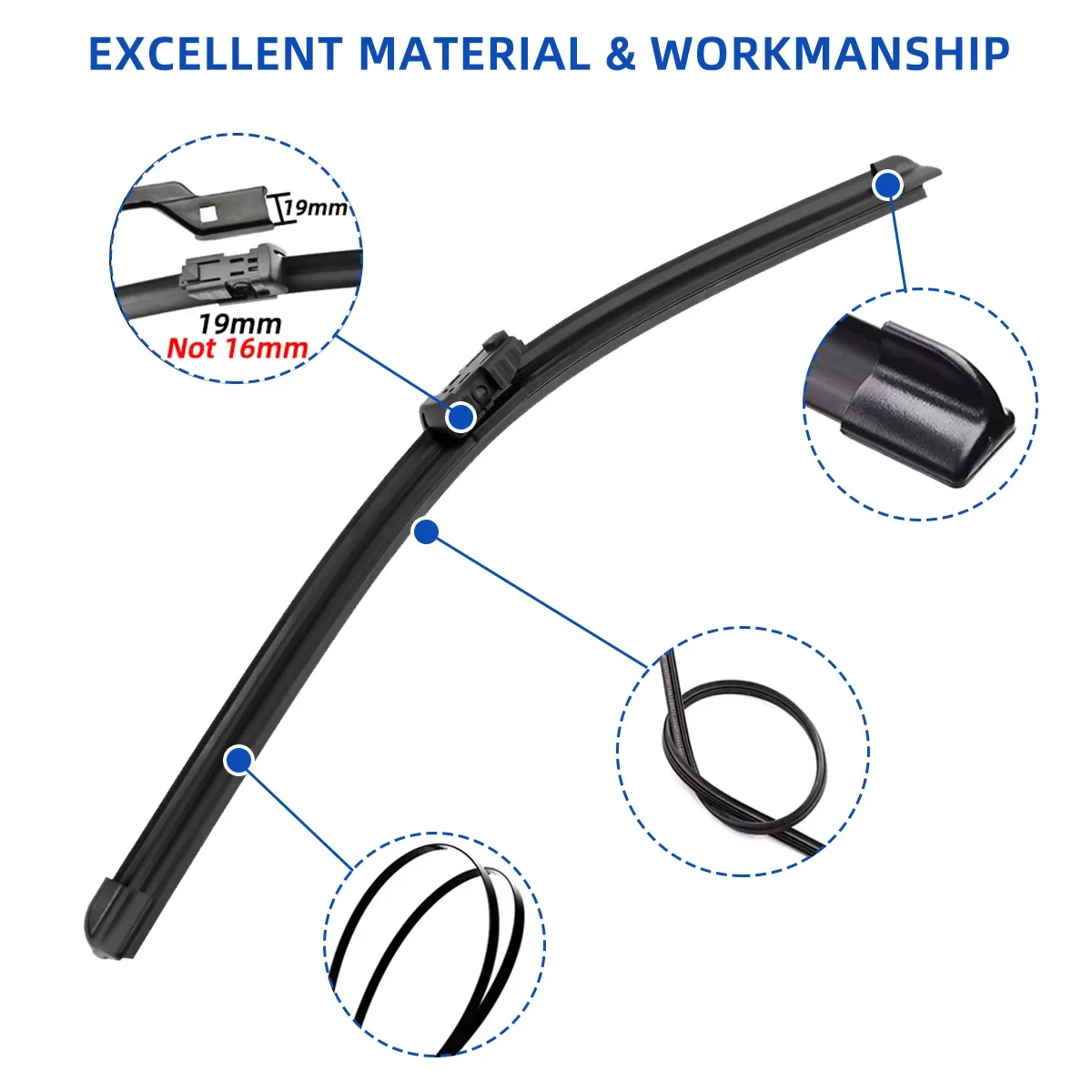 Щетки стеклоочистителя для Peugeot 5008 2017-2022 28 + 16 дюймов 2 шт.