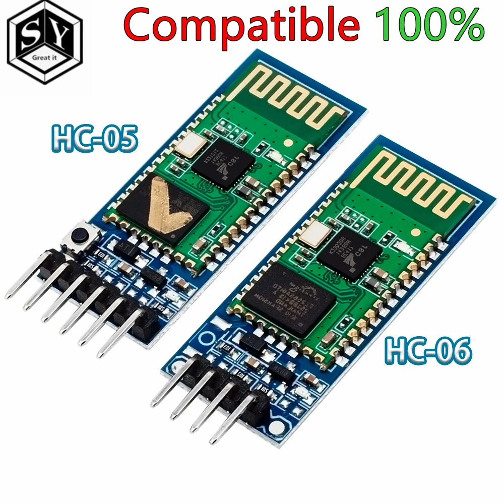 HC-05 HC-06 Радиочастотный беспроводной Bluetooth-трансивер ведомый модуль HC05/HC06