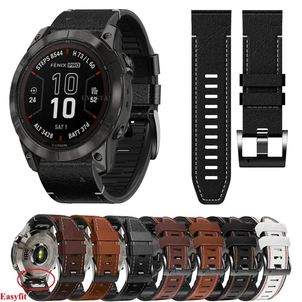 

Ремешок силиконовый для наручных часов Garmin Fenix 7 7X Pro 6X 6 5 5X Plus Instinct 2X Easyfit, 26 дюймов 22 мм