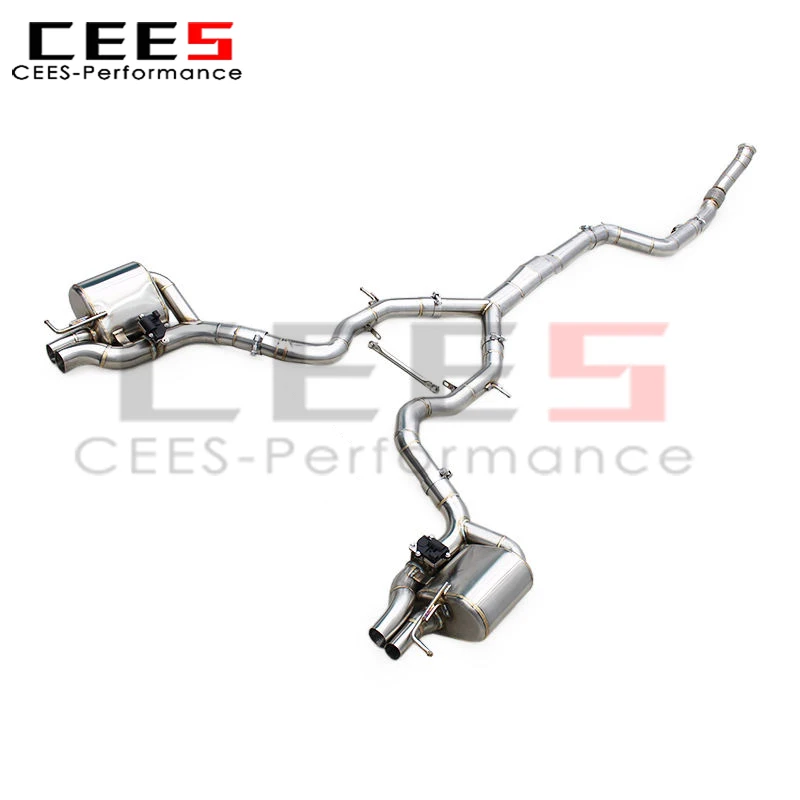 Фото Спортивная выхлопная система CEES для Mercedes CLE53 AMG M256 3.0T 2024+ из нержавеющей стали с глушителем и пультом дистанционного управления №1