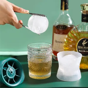 silicone whiskey round ice hockey mold spherical ice cube hockey maker ice box quick freezer ice mould kitchen gadgets free global shipping