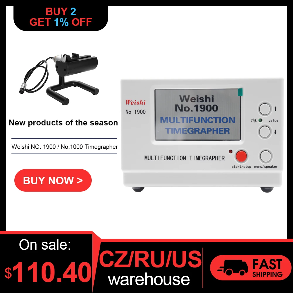 

Weishi NO. 1900 / No.1000 Timegrapher Mechanical Watch Timing Tester Machine Multifunction Auto Calibration Timer Machine