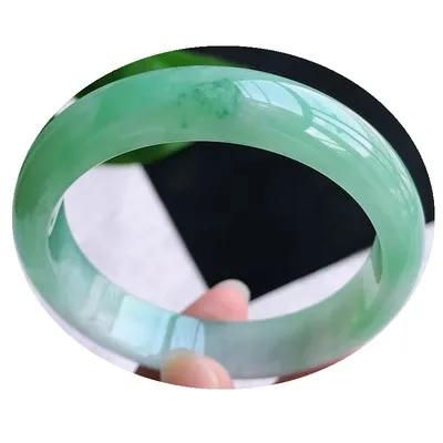 Ювелирные изделия zheru браслет из натурального бирманского нефрита 54 мм-62 мм