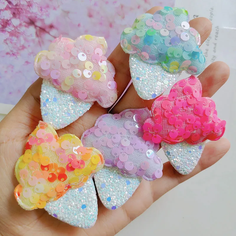 5 шт./лот заколка для волос с блестками радужного цвета девочек детская Новое